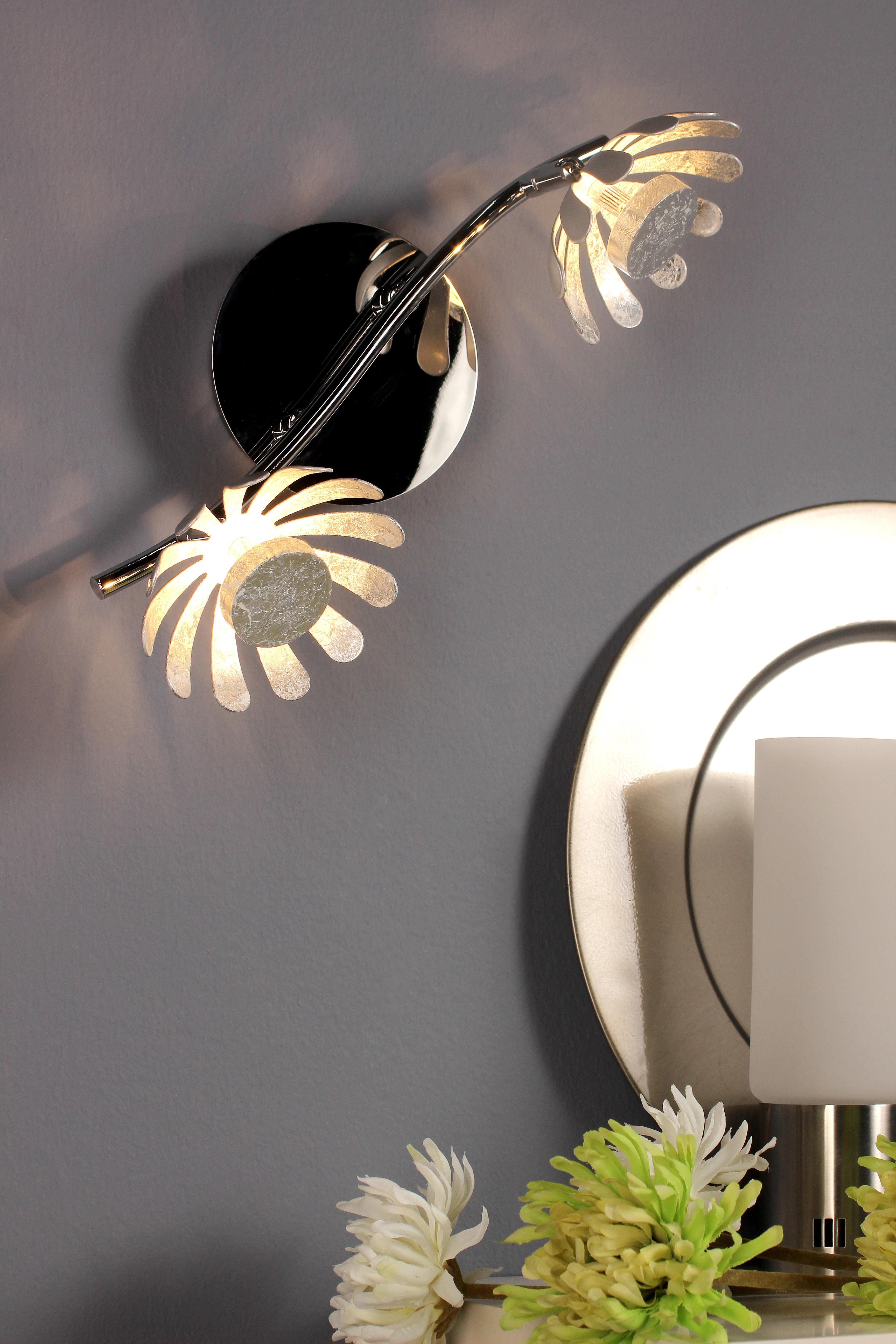 Luce Design LED-Deckenleuchte Bloom-Spots 9022-2 SI 2-flammig Silber Ø 10  cm kaufen bei OBI