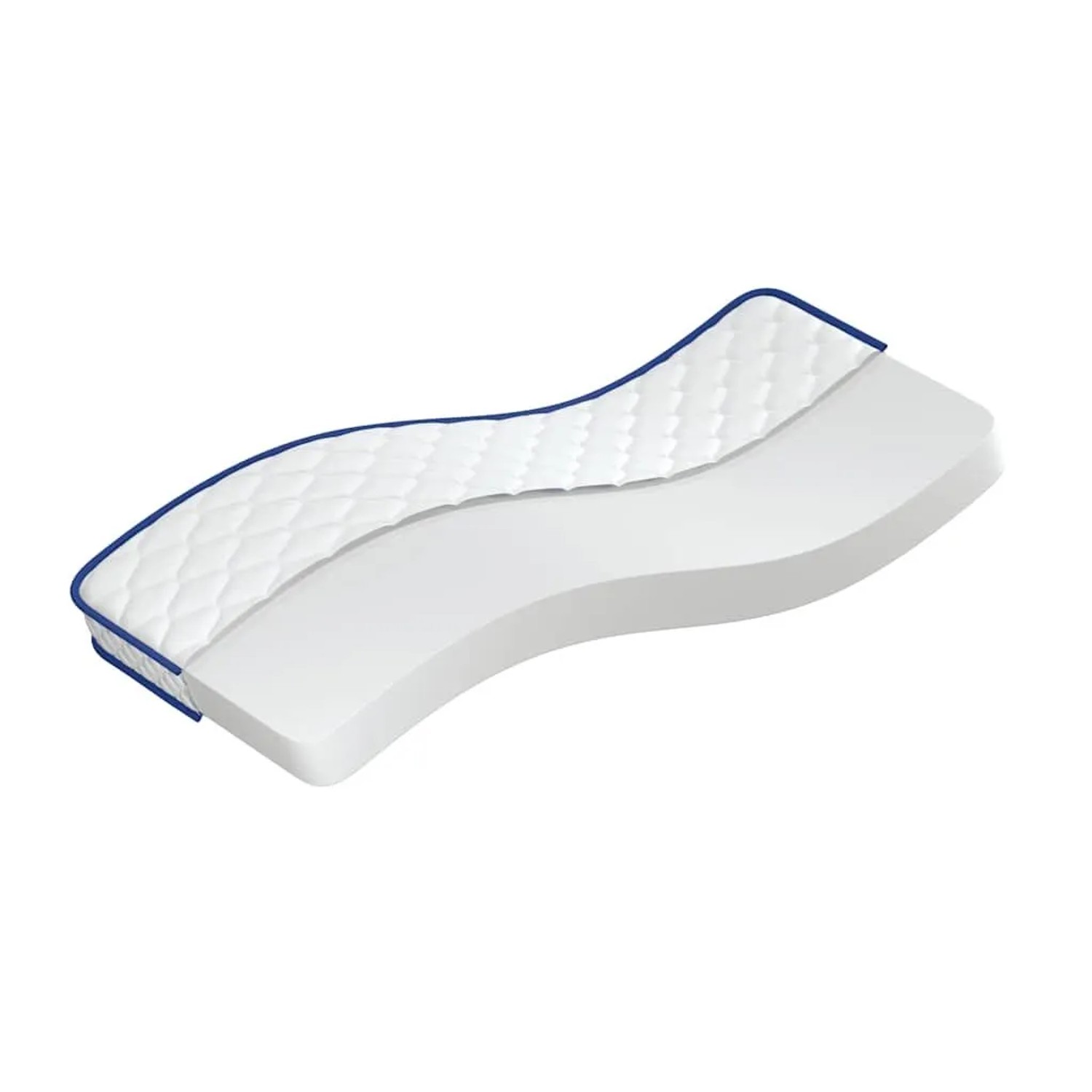 vidaXL Memory-Schaum-Matratze 80x160x17 cm Weich Weiß 4013416
