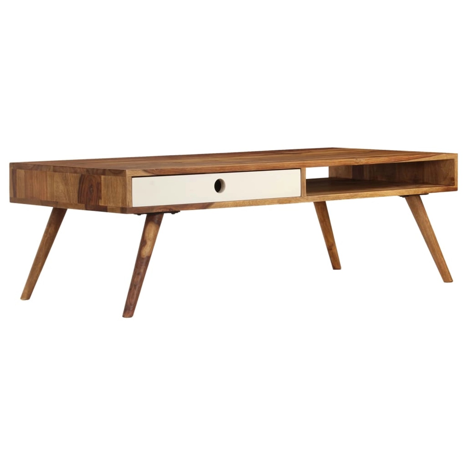 vidaXL Couchtisch 110x50x35 cm Massivholz Akazie 246223