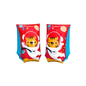 Bestway Schwimmflügel Astro Tiger für Kinder (5-12 Jahre) mit lustigem Tiger-Astronauten-Motiv.