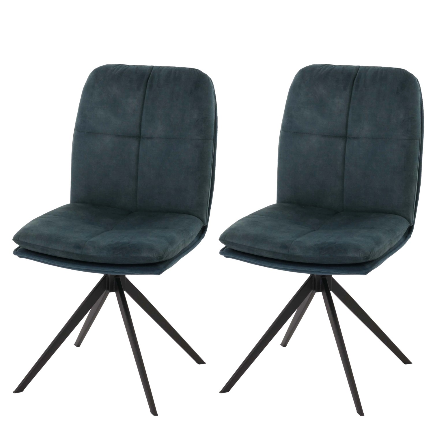 MCW Esszimmerstuhl M68 2er-Set Blau günstig online kaufen