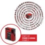Einhell Akku-Kompressor Suppero 18/380, Teil der Power X-Change Familie. Akkugerät in Rot und Schwarz.