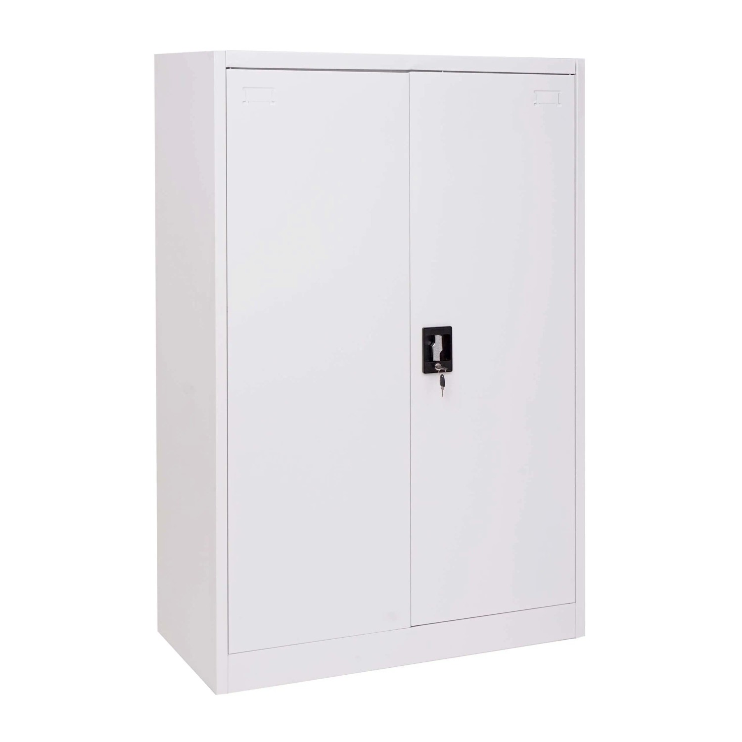 Mcw Aktenschrank H17 2 Türen Abschließbar Metall 140x90x40cm Weiß
