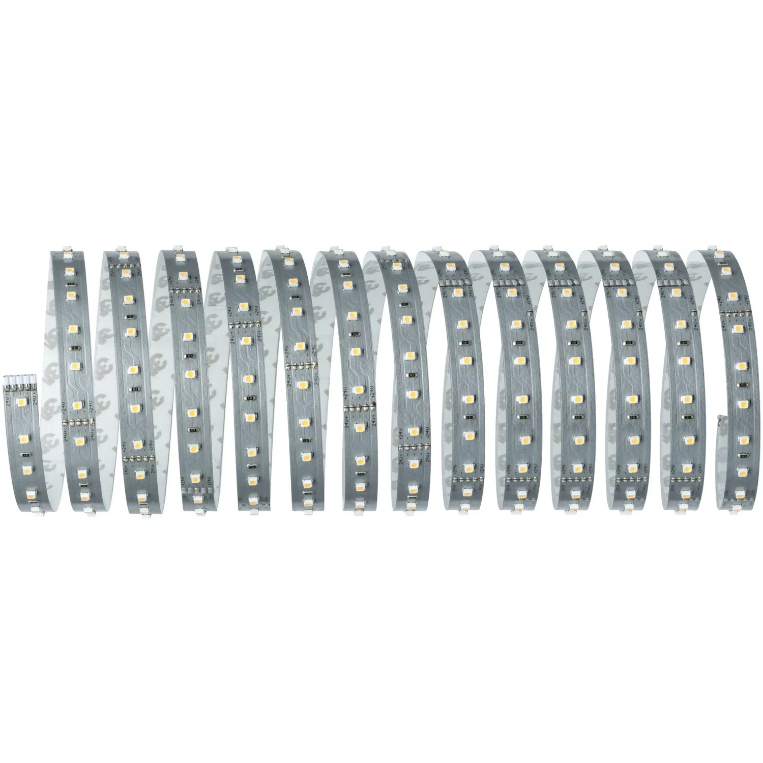 Aufgerollter Paulmann LED-Strip MaxLED 500, 5m, Warmweiß, für flexible Beleuchtung.