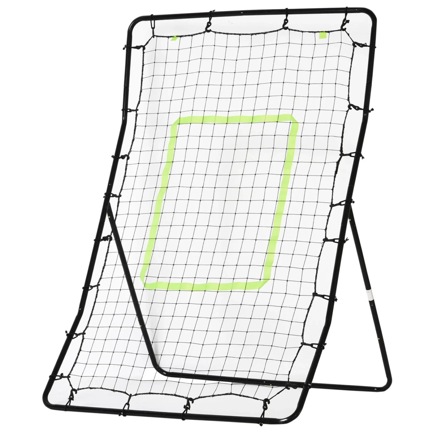 HOMCOM Rebounder PitchBack PE Metall Schwarz 90L x 80B x 140H cm