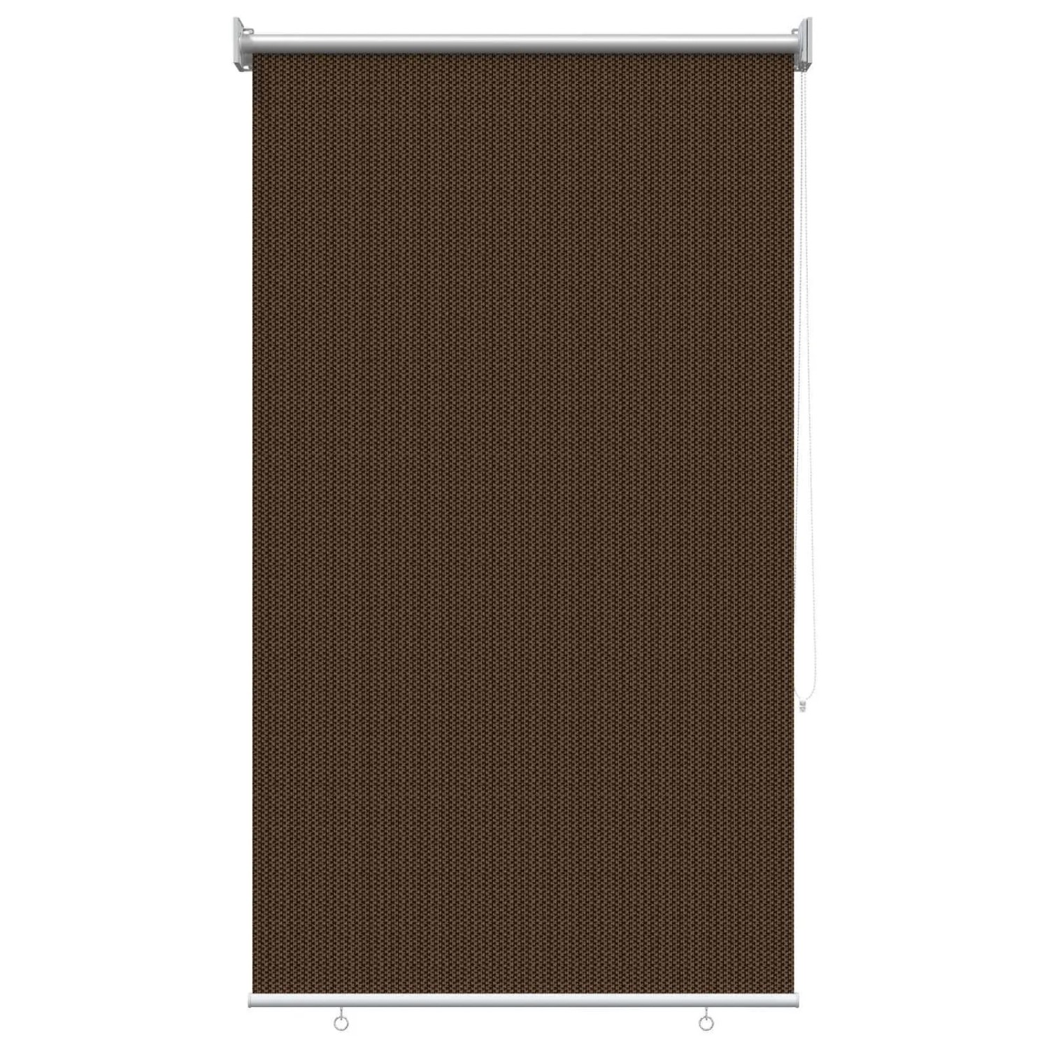 vidaXL Außenrollo 90% UV-Block Braun 80 x 140 cm HDPE 42036091