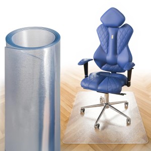 Björn&Schiller Bodenschutzmatte Plastik Transparent 50 x 70 cm Kratzschutz Schreibtischunterlage