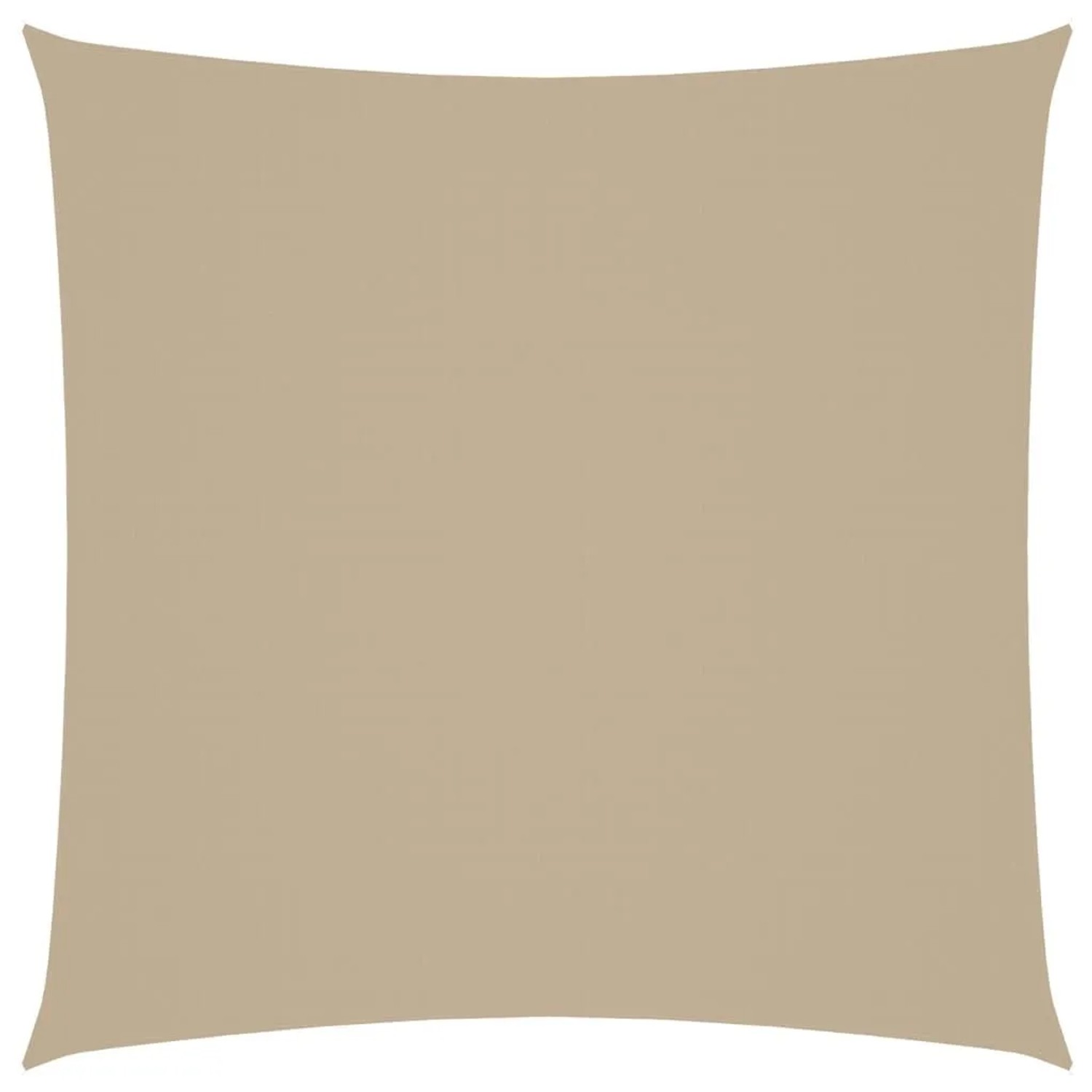 vidaXL Sonnensegel Oxford-Gewebe Quadratisch 4x4 m Beige 135139