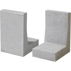 Kann Winkelstein Vero, silbergrau, 30x25x40 cm, für Beet- und Gelände-Einfassung.