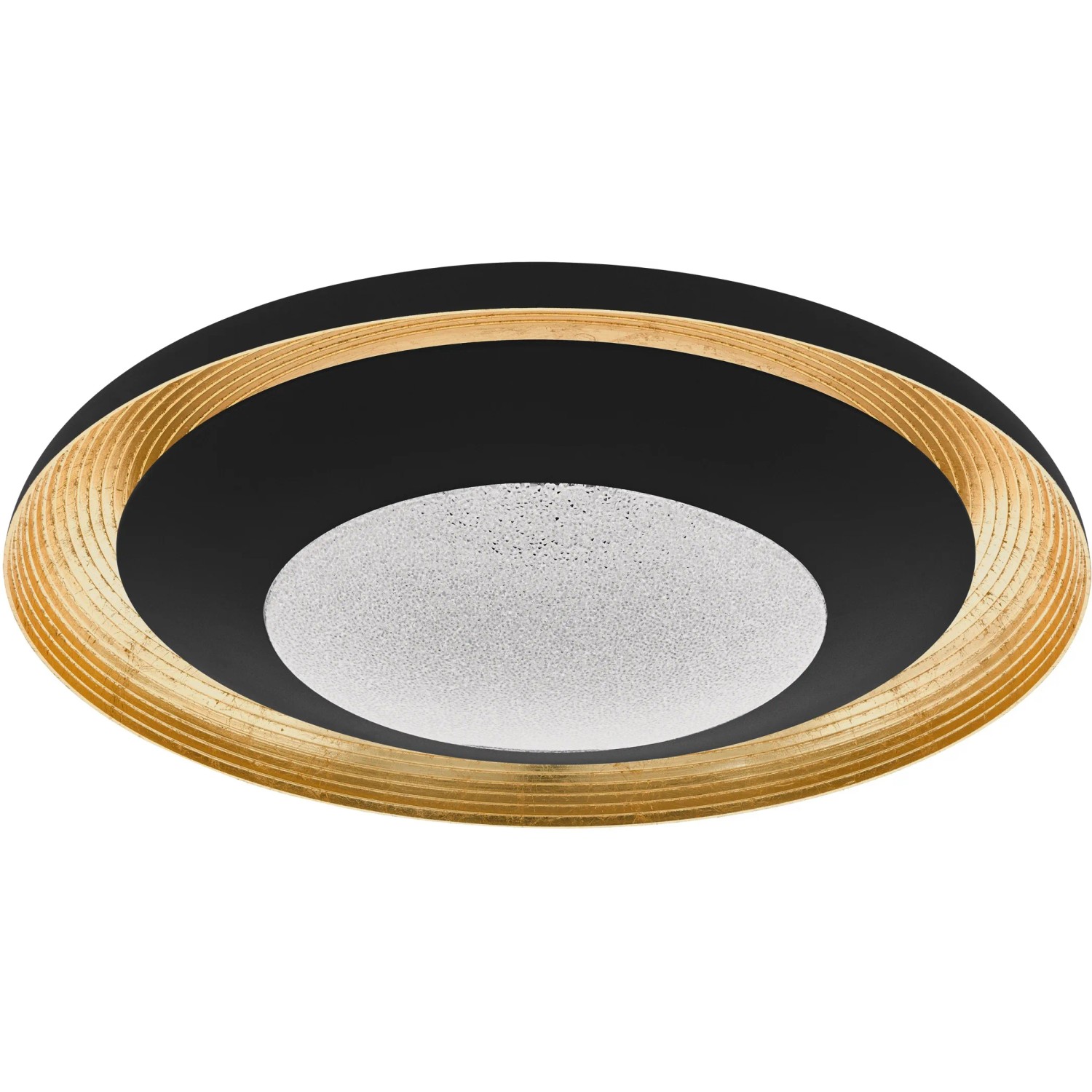 Eglo LED-Deckenleuchte Canicosa 2, gold-schwarz, Ø 49,5 cm. Moderne Deckenlampe für Wohn- und Gewerberäume.