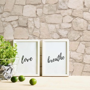 Bricoflor Bruchsteintapete in Creme Beige mit Maueroptik und Naturstein Design.