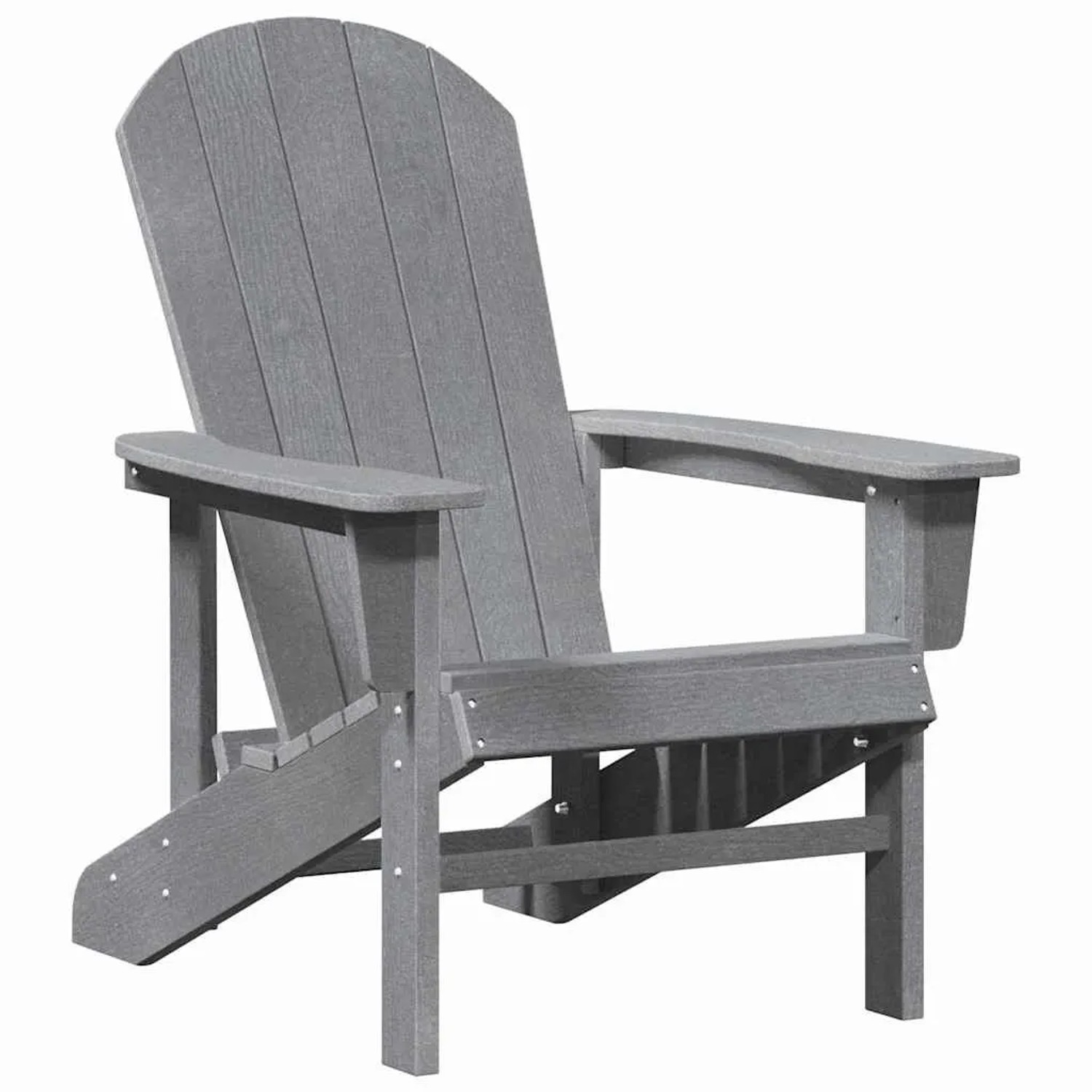 vidaXL Adirondack-Stuhl Hellgrau 82 x 74 x 92 cm HDPE 42006624 günstig online kaufen