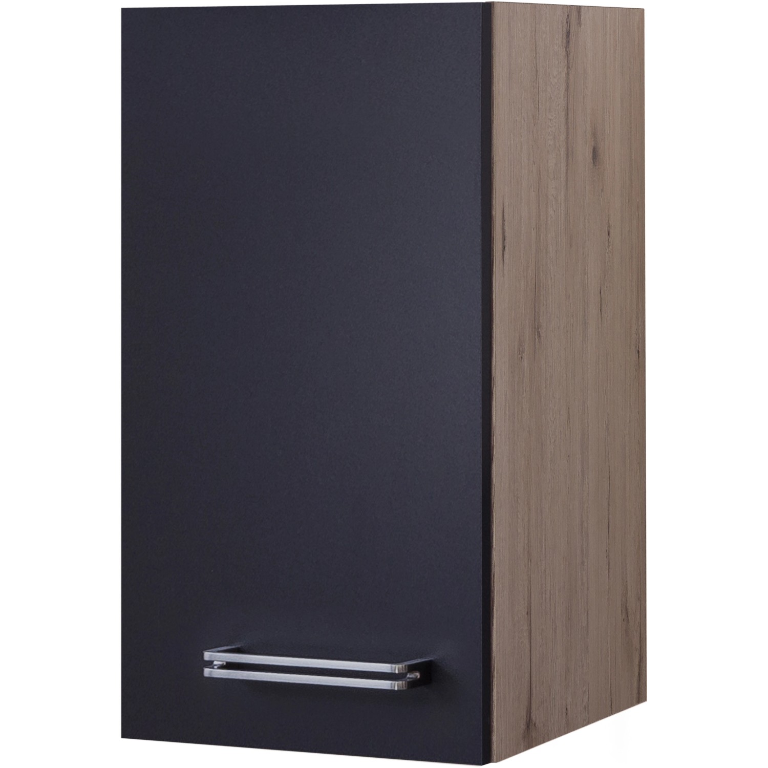 Flex-Well Exclusiv Hängeschrank Lara 30 cm Anthrazit-San Remo Eiche