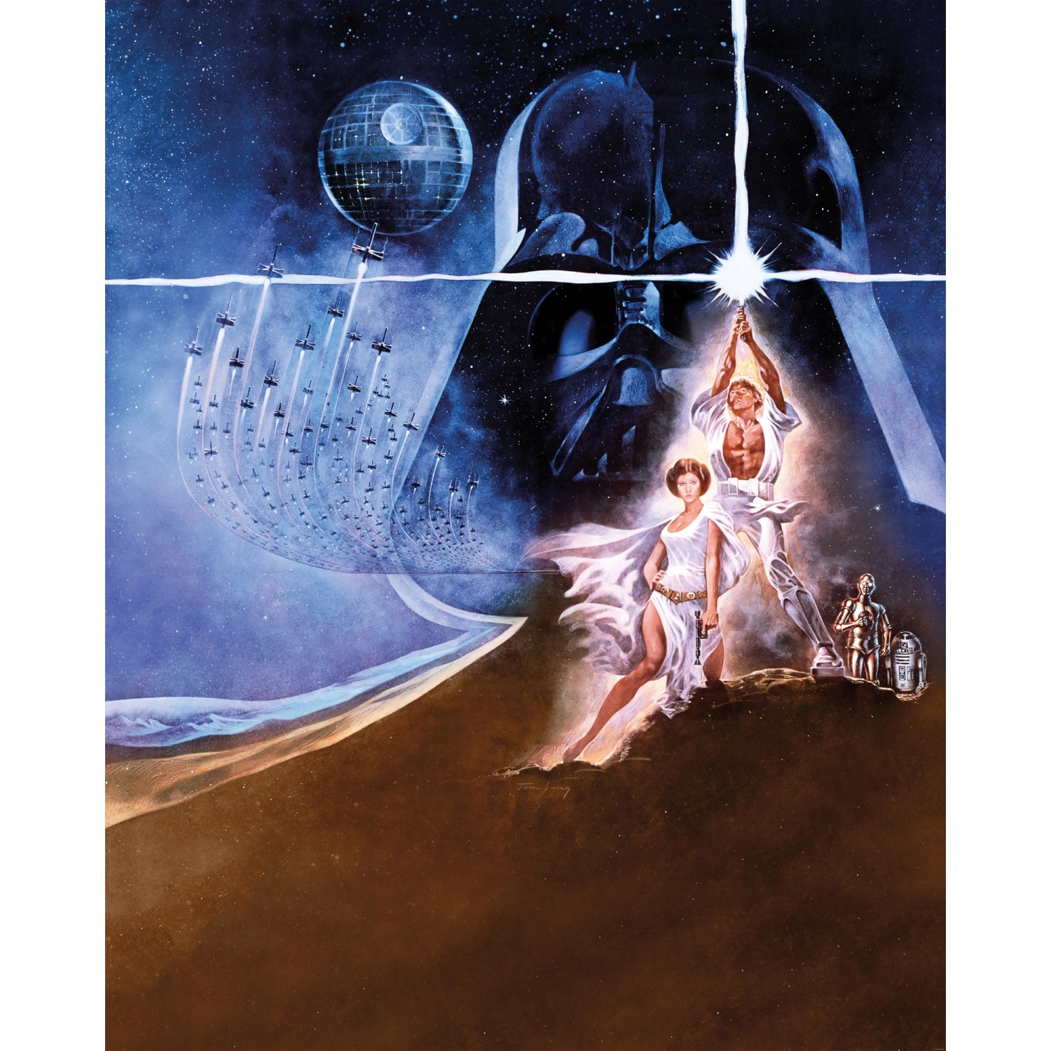 Komar Fototapete Vlies Star Wars Poster Classic2  200 x 250 cm