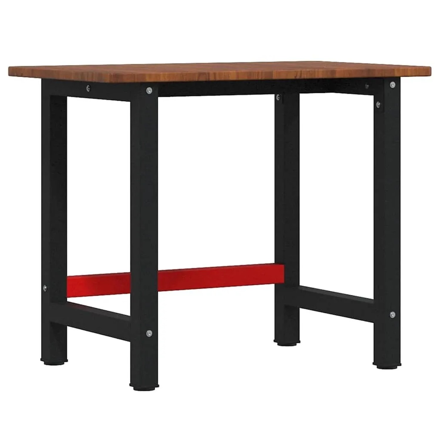 vidaXL Werkbank Dunkelbraun 100x60x81,5 cm Massivholz Eiche Rechteckig 3309659