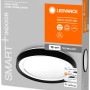 Verpackung der dimmbaren LED Deckenleuchte Ledvance Smart+ Orbis Gavin, 50 cm, mit schwarzem Ring.