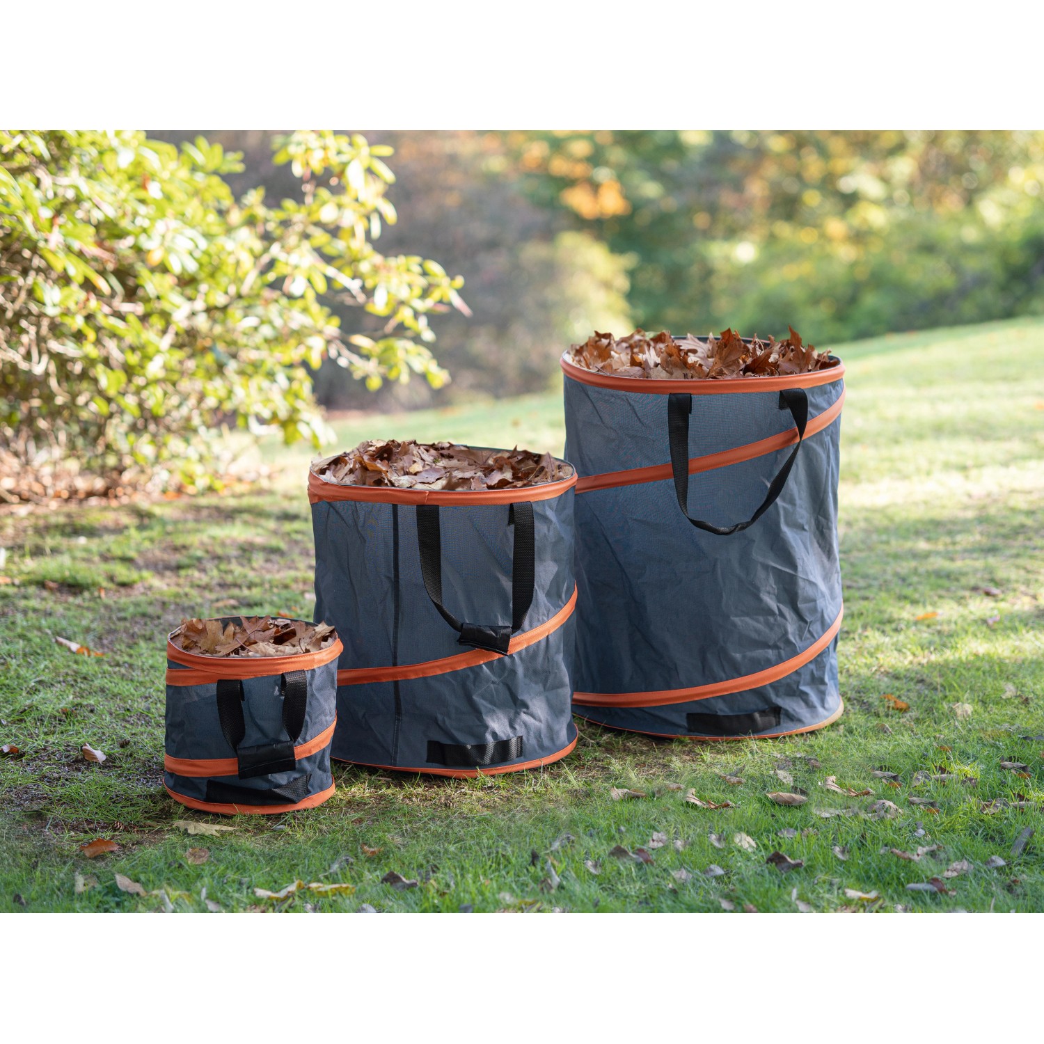 55+ Pop Up Gartenabfallsack, Der feste boden sorgt für.