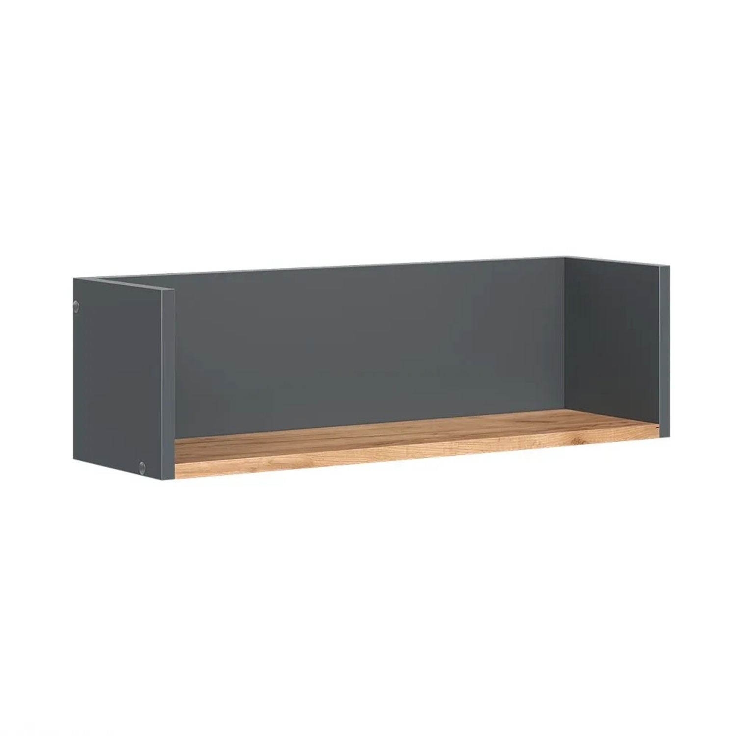 Vicco Wandregal Viktor Anthrazit Goldkraft Eiche 68 x 20 Art Nr 55169