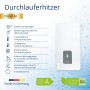 Saniself Durchlauferhitzer Premium, elektronisch geregelt, 18/21/24/27 kW, für Küche & Bad.