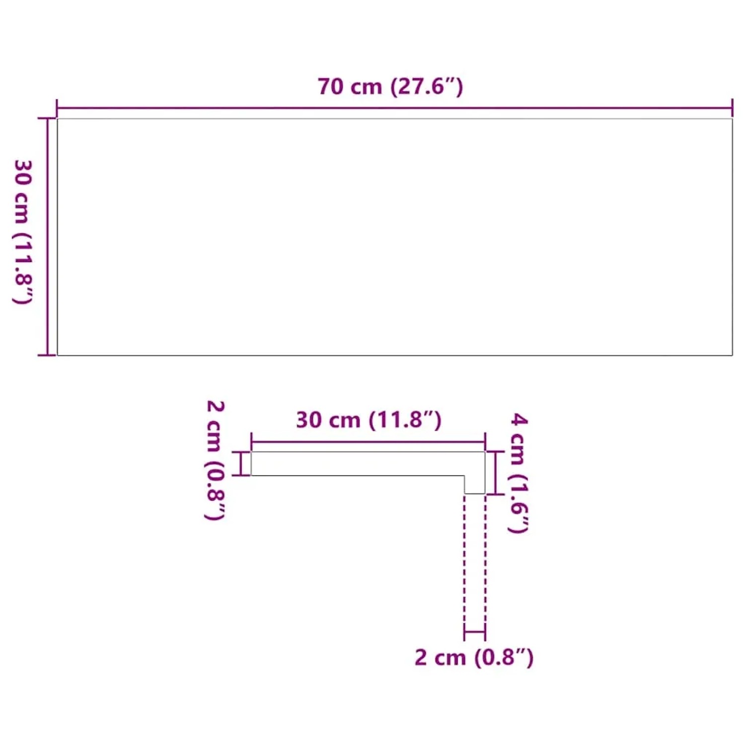 vidaXL Treppenstufen 12 Stk Unbehandelt 70x30x2 cm Massivholz Eiche 3282923_11