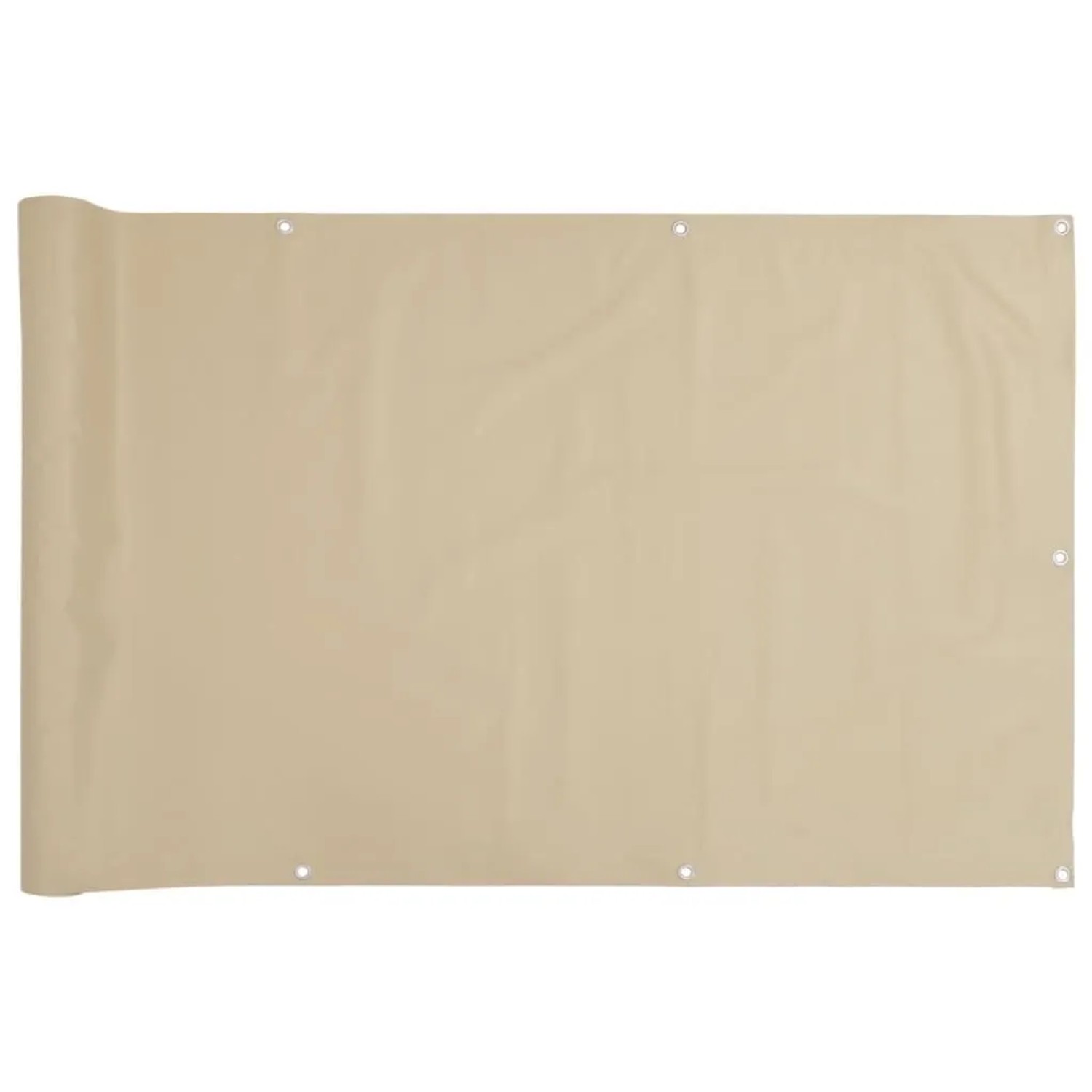 vidaXL Balkon Sichtschutz Oxford-Gewebe 90x600 cm Beige 42335