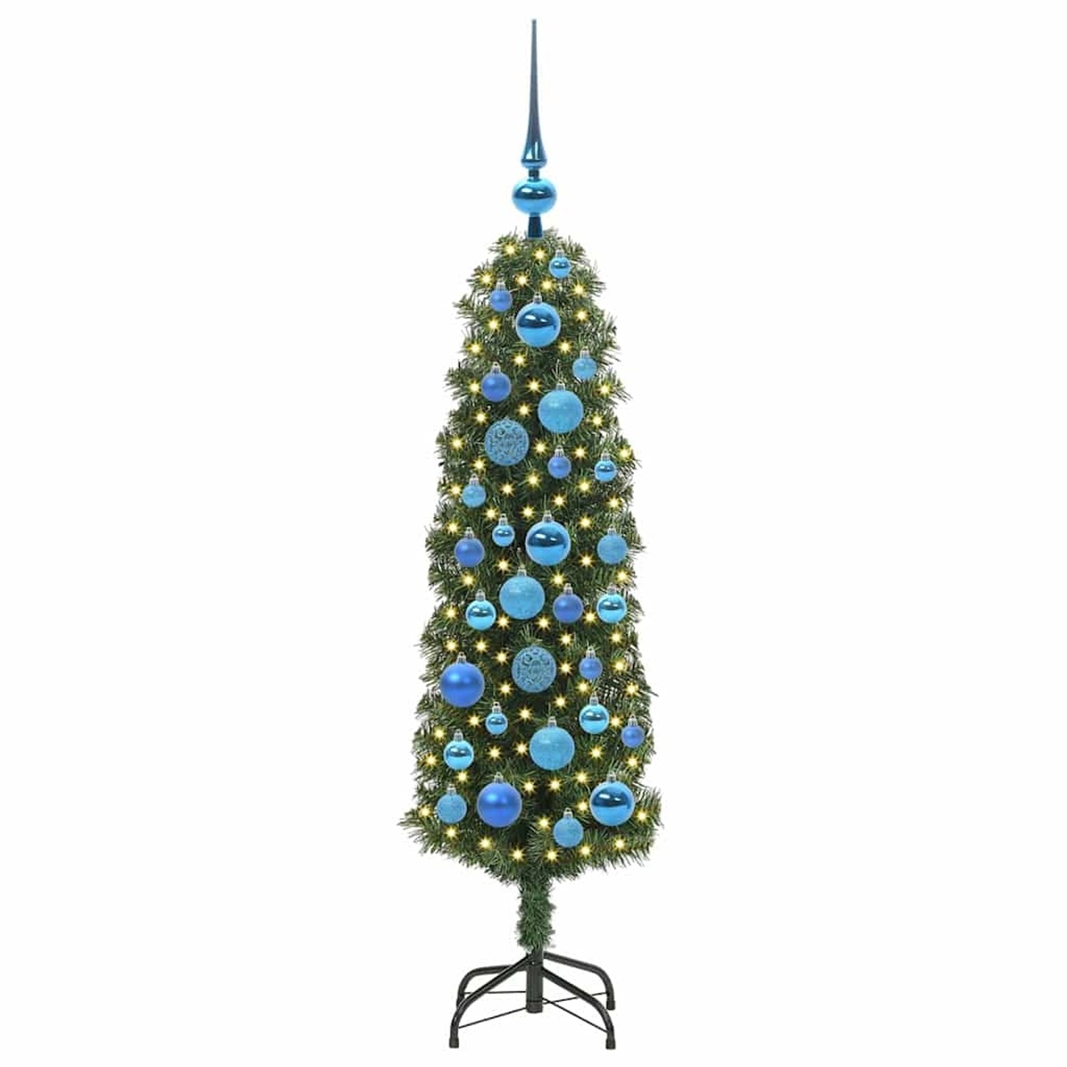 vidaXL Künstlicher Weihnachtsbaum mit 150 LEDs mit Ständer Grün 120 cm 3394928