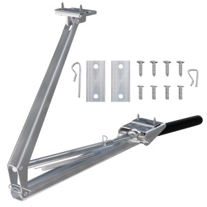 Garmio automatischer Fensteröffner für Gewächshaus, silberfarben, mit Zubehör.