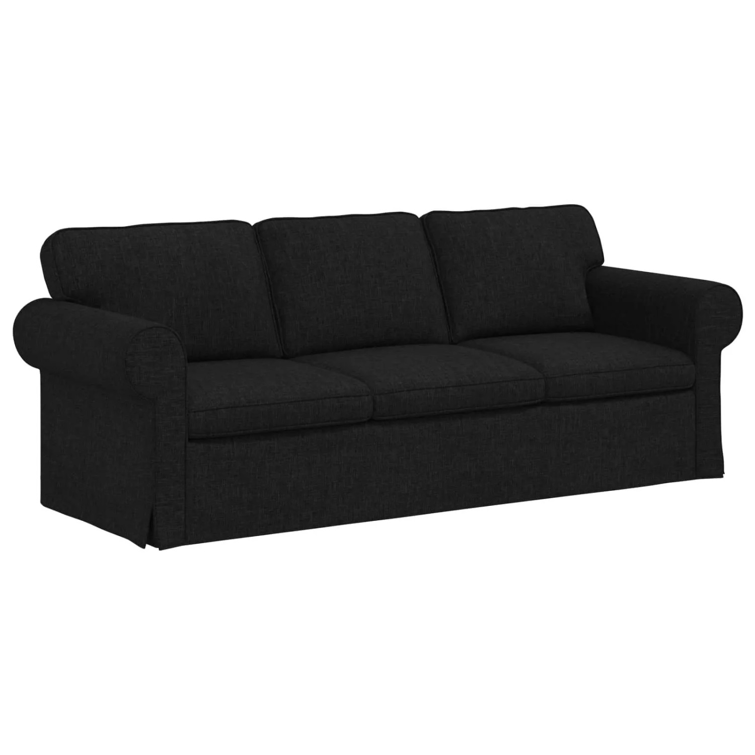 vidaXL Sofa Schwarz 215 x 82 x 80 cm Stoff 42024315