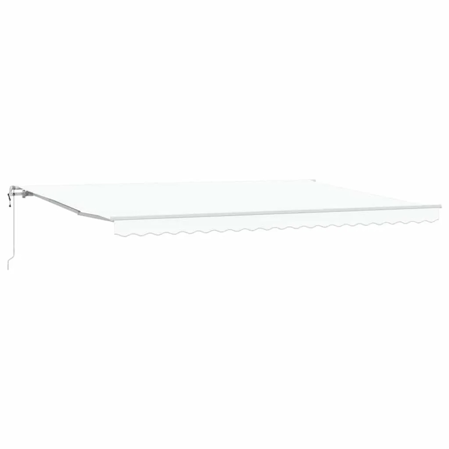 vidaXL Elektrische Ausziehbare Markise Weiß 500 x 350 cm 3331535