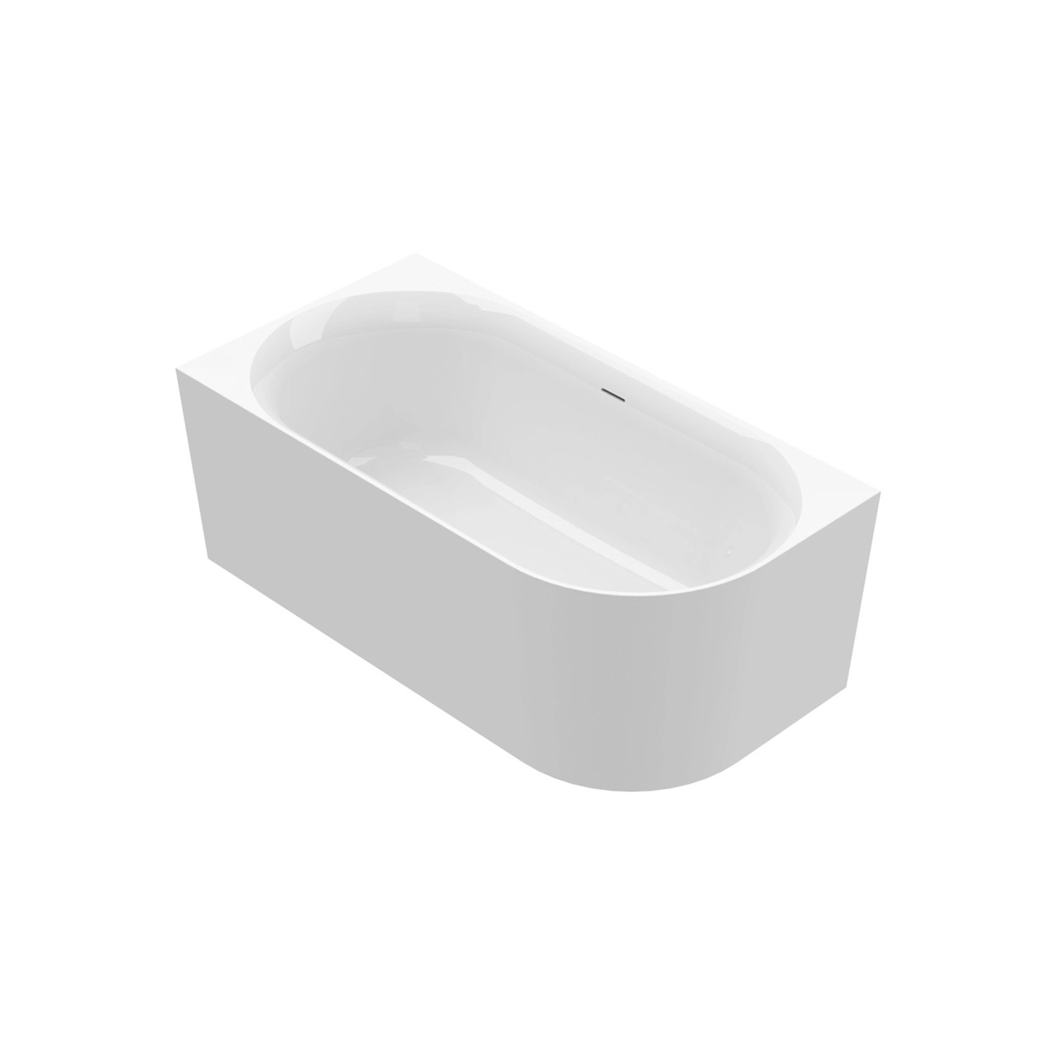 Ottofond Badewanne Mince Corner XS Rechts 155 cm x 80 cm Weiß