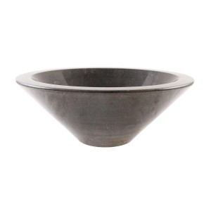 Wohnfreuden Andesit Waschbecken Caping 40 cm Schwarz