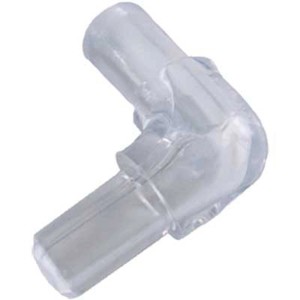 Hobby Winkel 4/6, 2er Set, aus klarem Kunststoff für Aquarium-Schläuche.