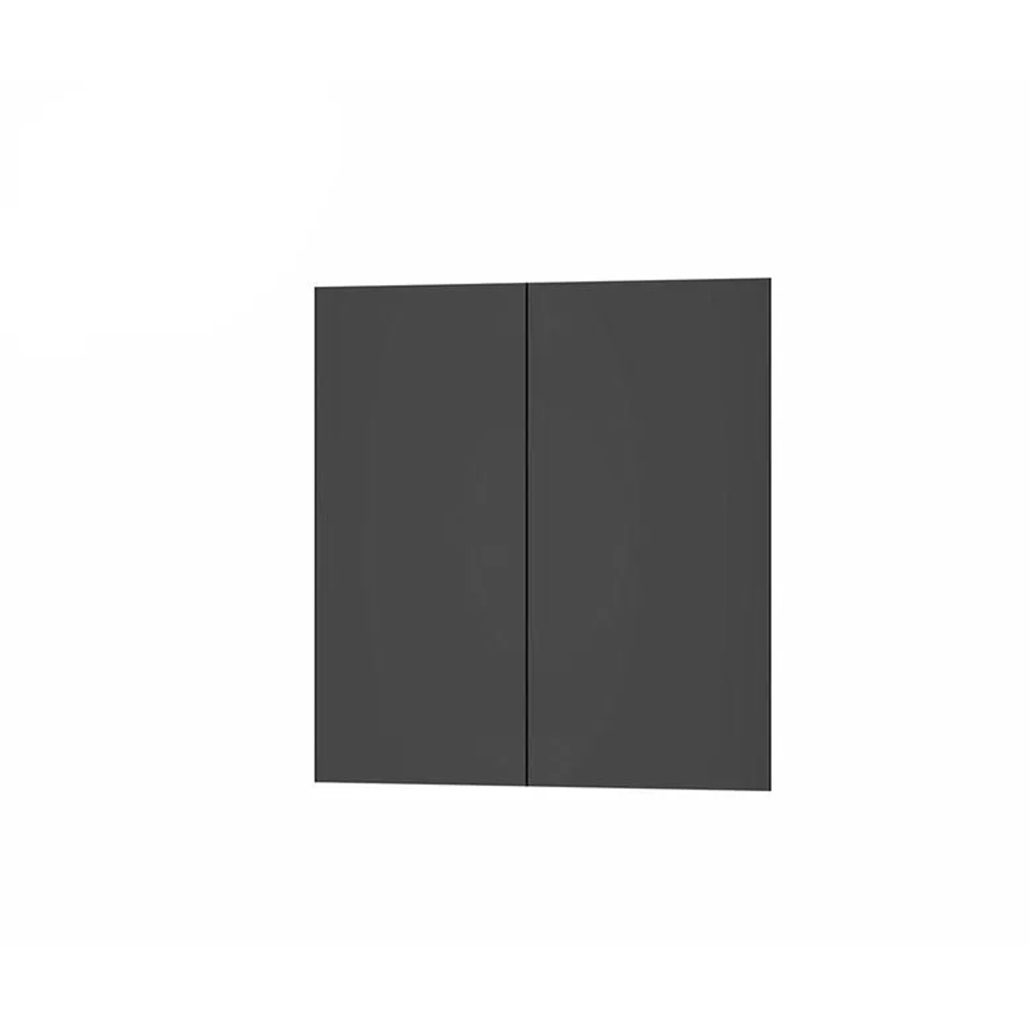 Duschparadies 180 x 210cm Duschrückwand Duschrückwände Wandverkleidung Premium Aluverbundplatte 3mm Fliesenersatz Matt Schwarz 2 Stück Zusammenbau