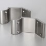 2er Set Handlaufkonsole aus Aluminium für Holzhandlauf (Ø 52mm) zur Wandmontage.