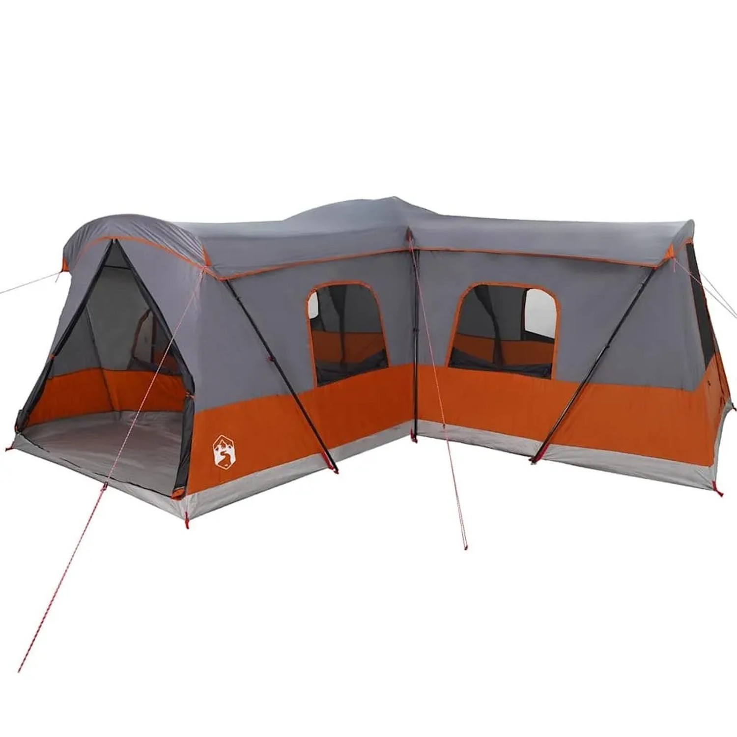 vidaXL Zelt mit Dach mit Speicher Grau und Orange 680 x 510 x 210 cm 42004007