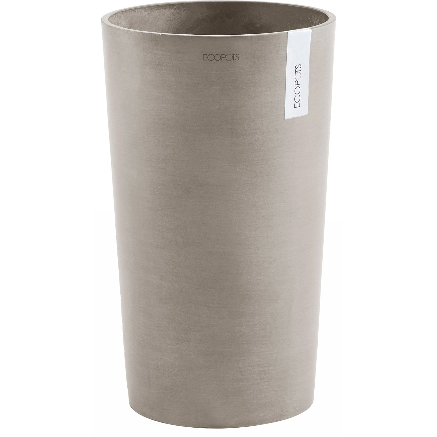 Ecopots Pflanztopf Amsterdam halbhoch Braungrau 50 cm günstig online kaufen