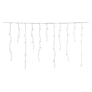 Konstsmide LED-Eisregen-Lichtervorhang mit 200 warmweißen LEDs für Innen und Außen.