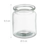 Relaxdays Windlicht Glas Transparent 12er Set 9,5 cm x 8 cm_4