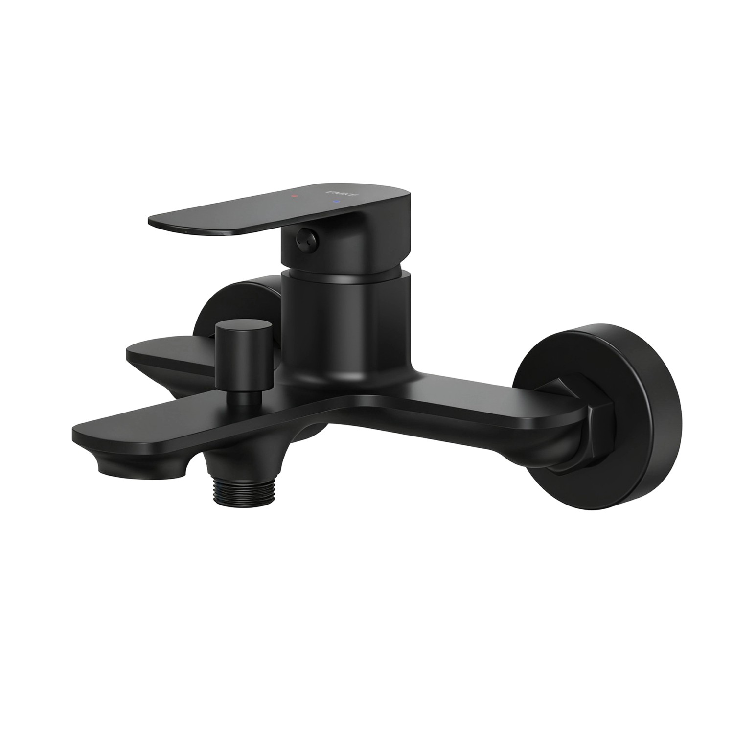 Emke Badarmatur für Badewannen Schwarz mit Auslauf Wannenarmatur Einhebelmi günstig online kaufen