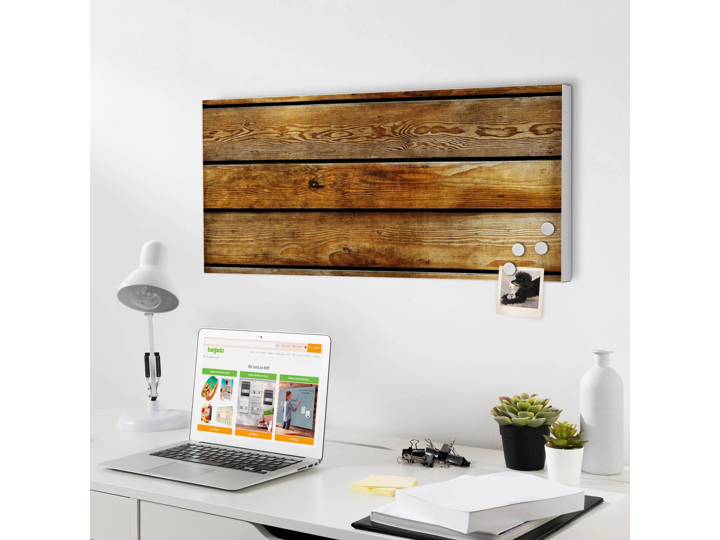 Banjado® Magnettafel Mit Motiv – Stylische Magnetwand Für Küche, Büro & Kinderzimmer Inkl. Magnete