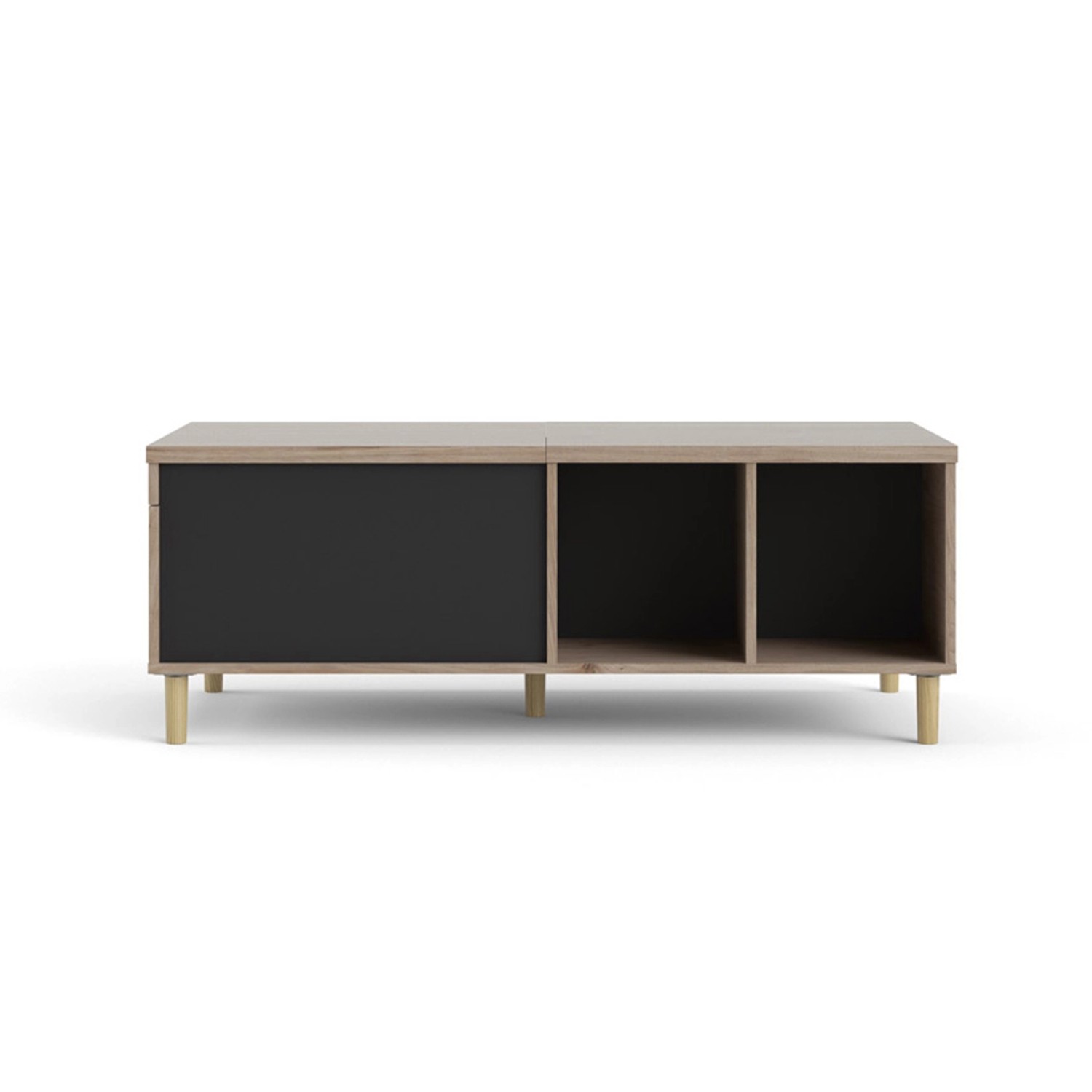 ebuy24 Penny Couchtisch mit Ausziehbarer Deckplatte und 2 Fächern Hickory-D günstig online kaufen