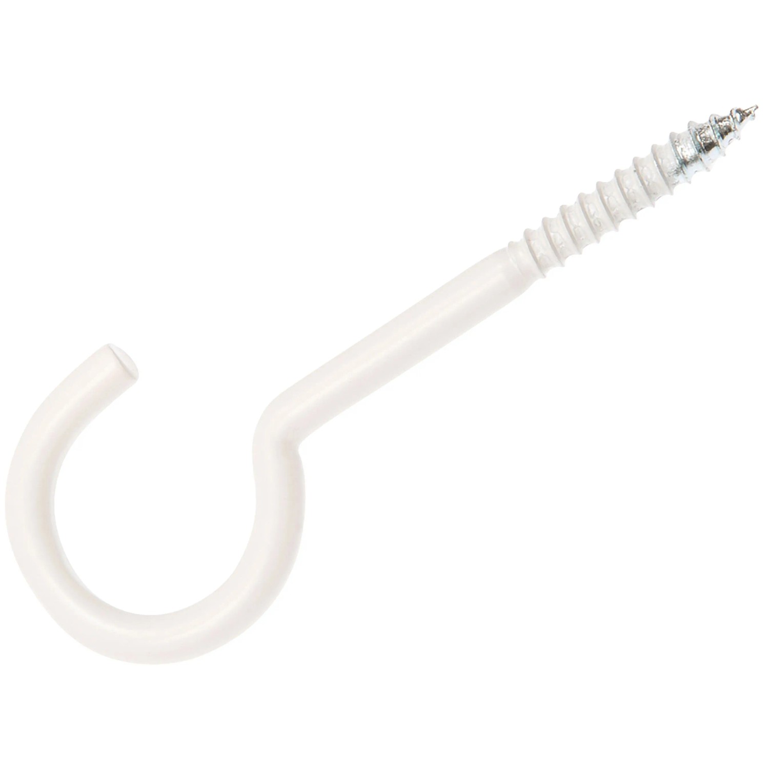 Conacord Wäscheleinen-Haken Stahl Ø 6,1 mm x 100 mm Weiß