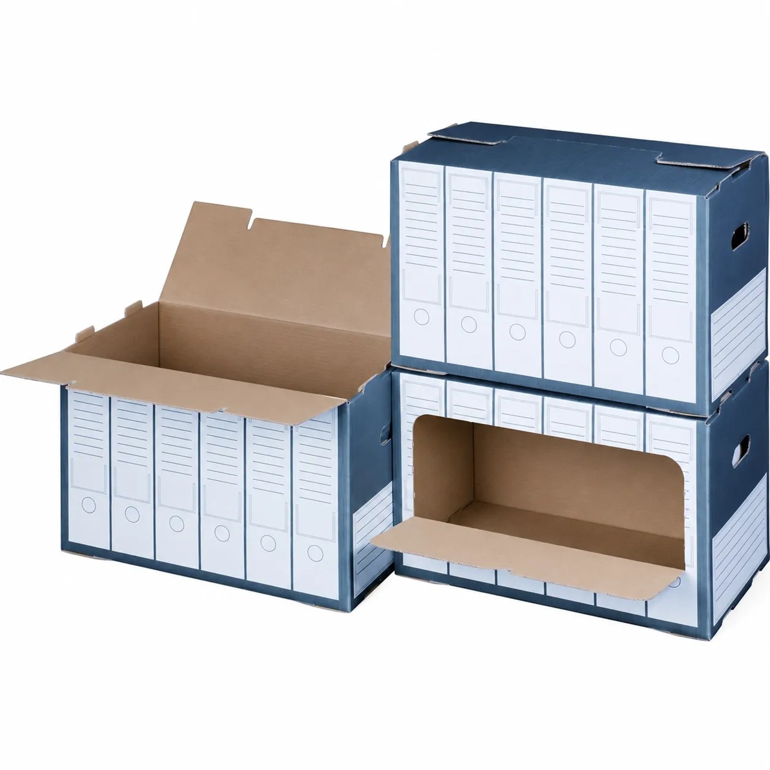 PROREGAL Mega Deal 30x Archivbox für Ordner mit Klappdeckel LxBxH 498x295x322mm mit Grifflöchern & Beschriftungsfeld Wiederverschließbar Anthrazit