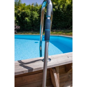 Gre Teleskopstange ausziehbar 150-360cm am Pool, für Poolkescher und Zubehör.