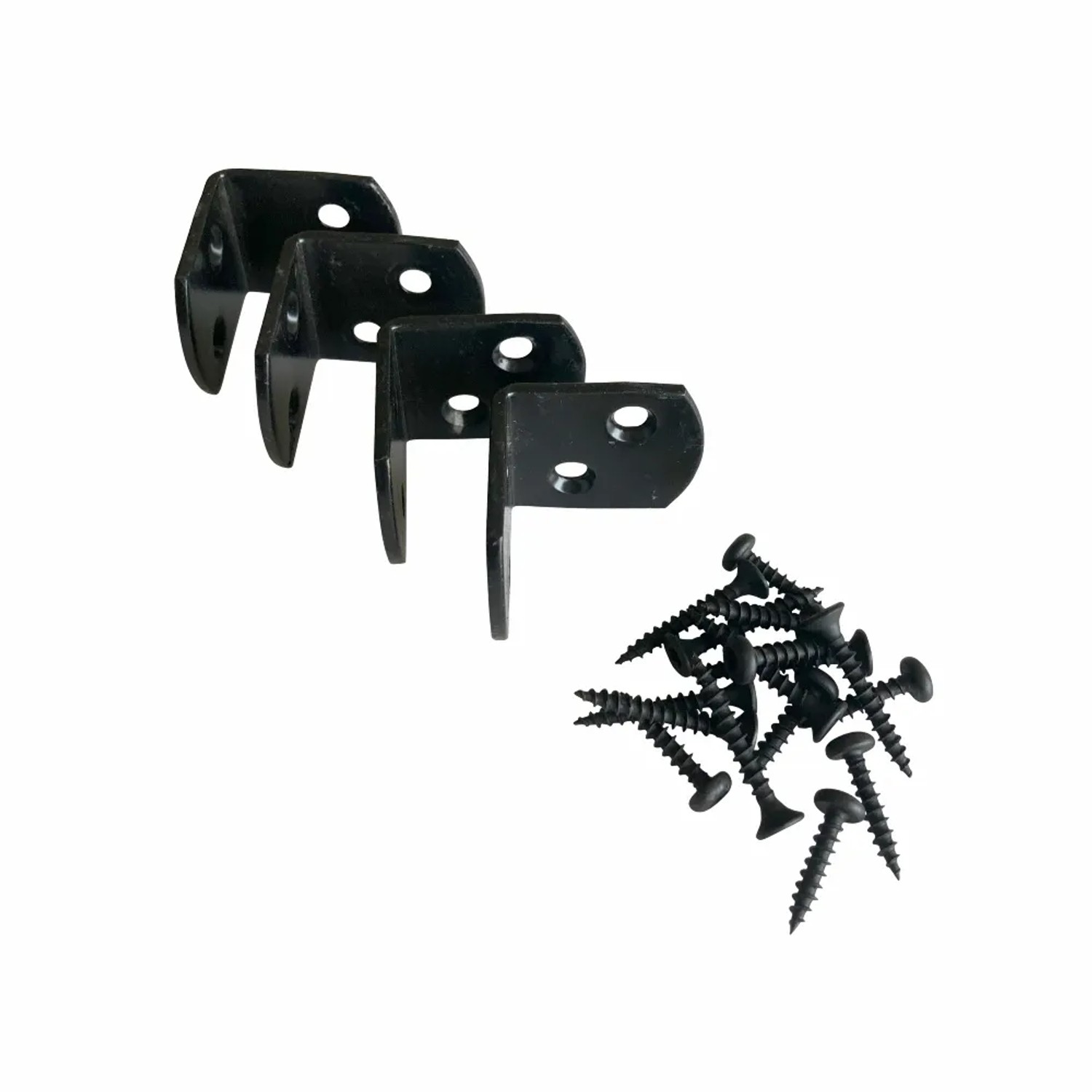 Zaunbeschlag Stahl Schwarz 3 cm x 3,7 cm