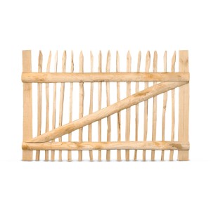 Stiltreu Staketenzaun-Tor aus Edelkastanie, 170x100 cm, für Zäune & Sichtschutz.