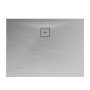 Rechteckige Schulte Duschwanne ExpressPlus, 100x75 cm, in Grau mit Ablauf