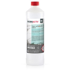 Flasche Microactiv Zement- und Betonschleierentferner, Reinigungsmittel für Fliesen und Stein.