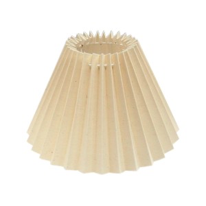 Lampenschirm Cotton Plissee, 22 cm, Natur. Plissee-Design aus Baumwolle.