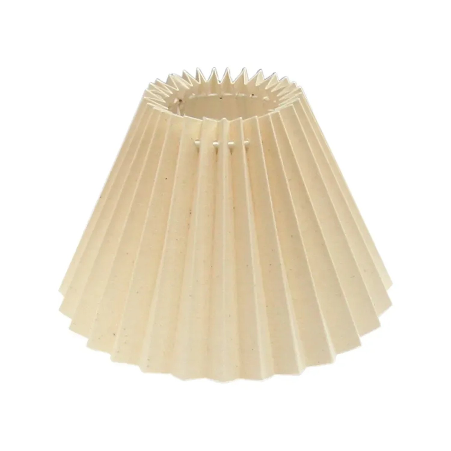 Lampenschirm Cotton Plissee 22 cm Natur